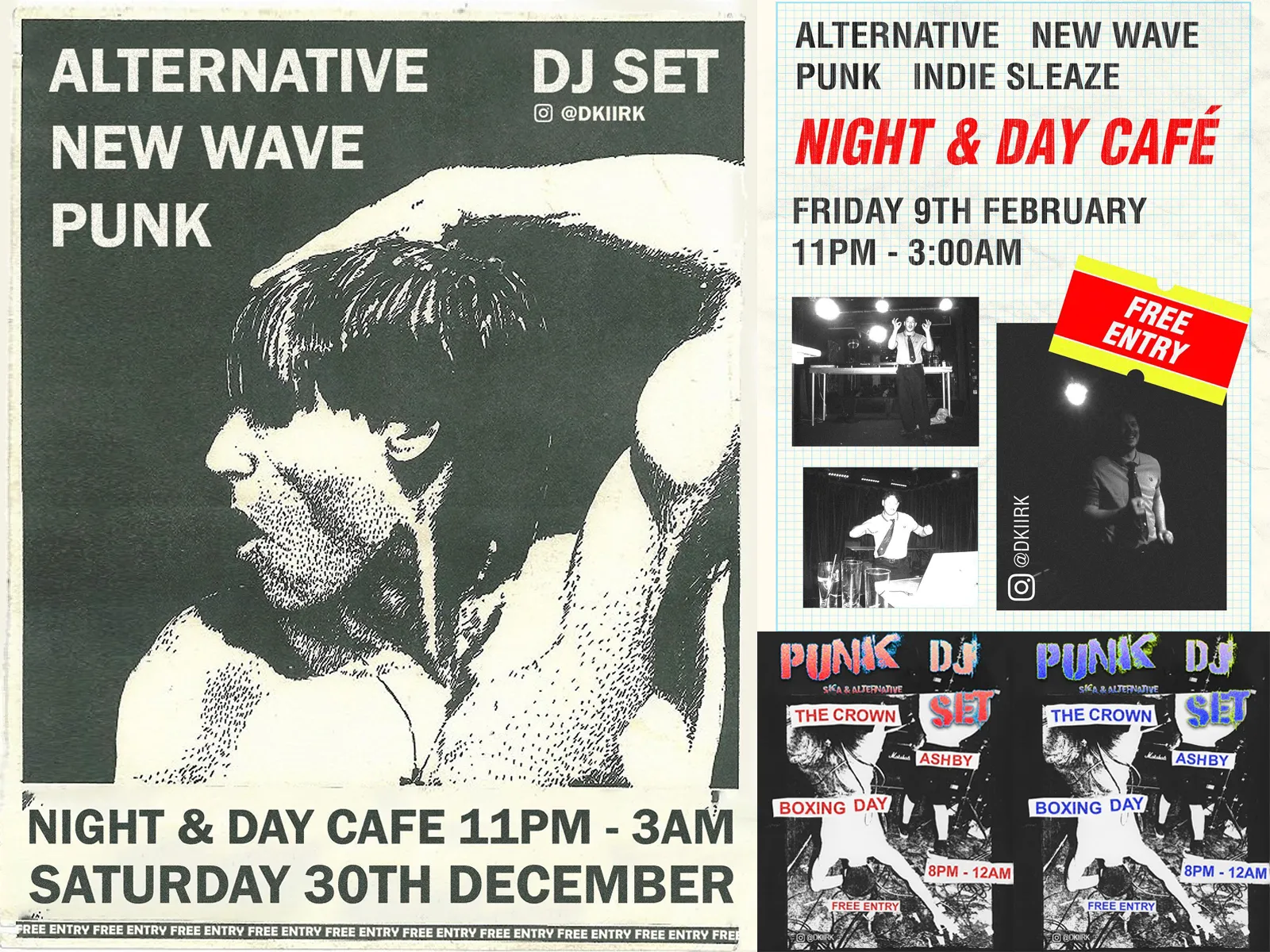 Posters created for DJ sets